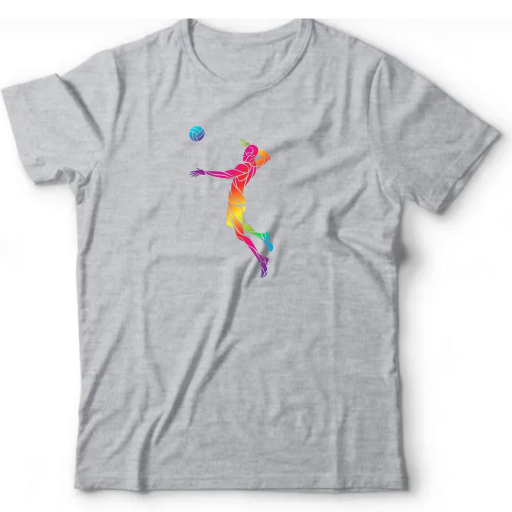 Camiseta algodão esportes - Jogador de vôlei