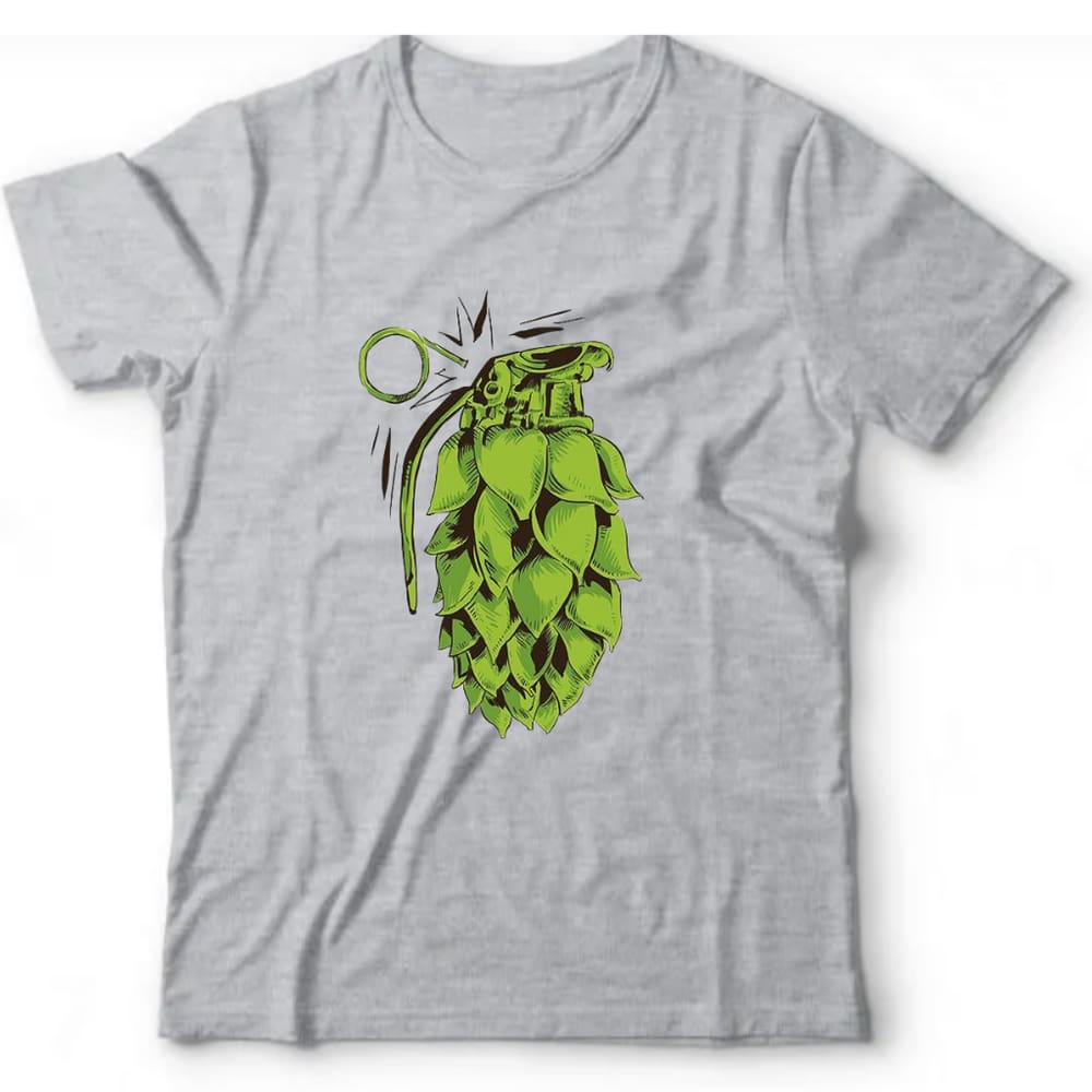 Camiseta algodão bebidas cerveja - Granada de lúpulo