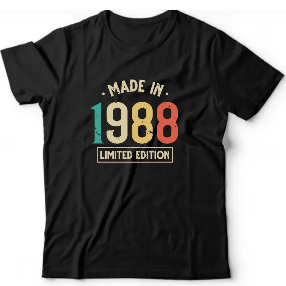 Camiseta algodão cronológicas- Made in 1988