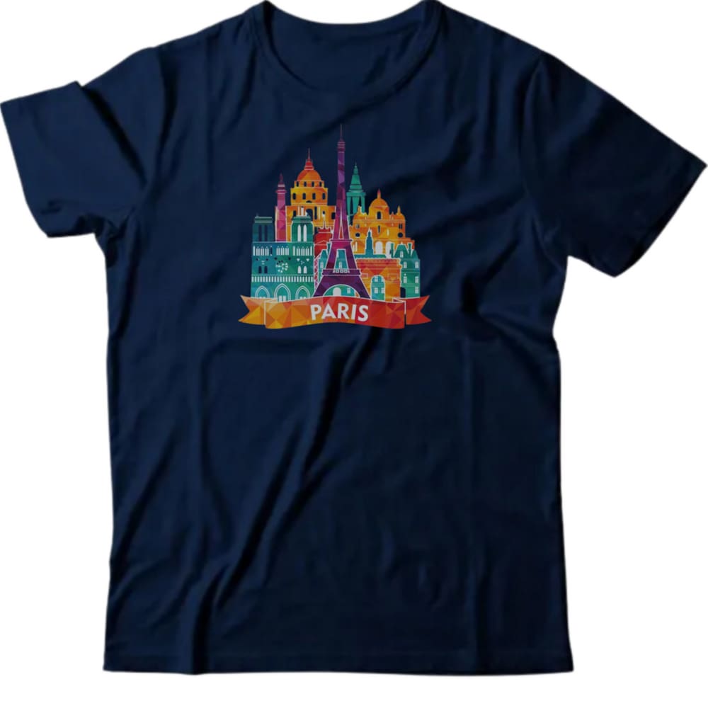 Camiseta algodão global prints - Torre Eiffel