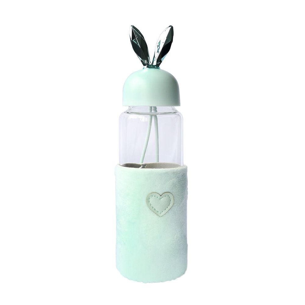 Garrafa Vidro Rabbit Bottle Capa De Veludo Com Tampa e Alça