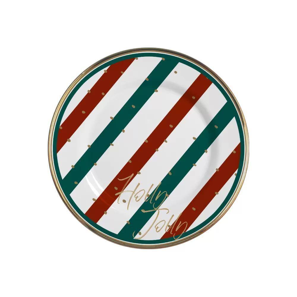 Pratos Sobremesa Cerâmica Feldspática Branca 21cm