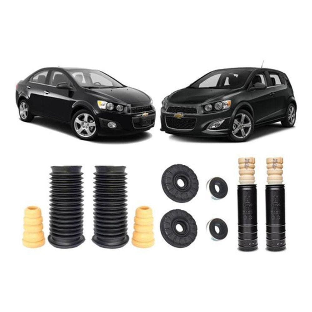 Kit Coxim Dianteiro Traseiro Chevrolet Sonic 2012 2013 2014