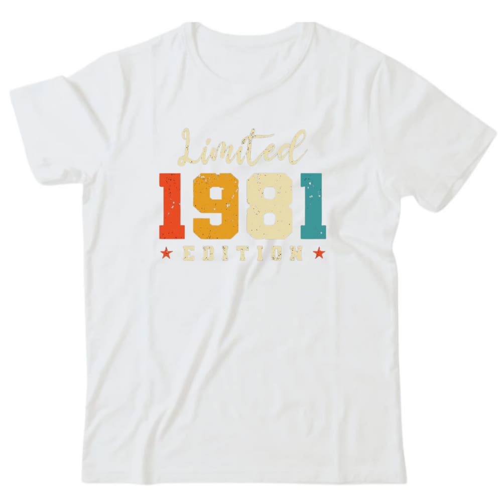 Camiseta algodão cronológicas- 1981 Edition