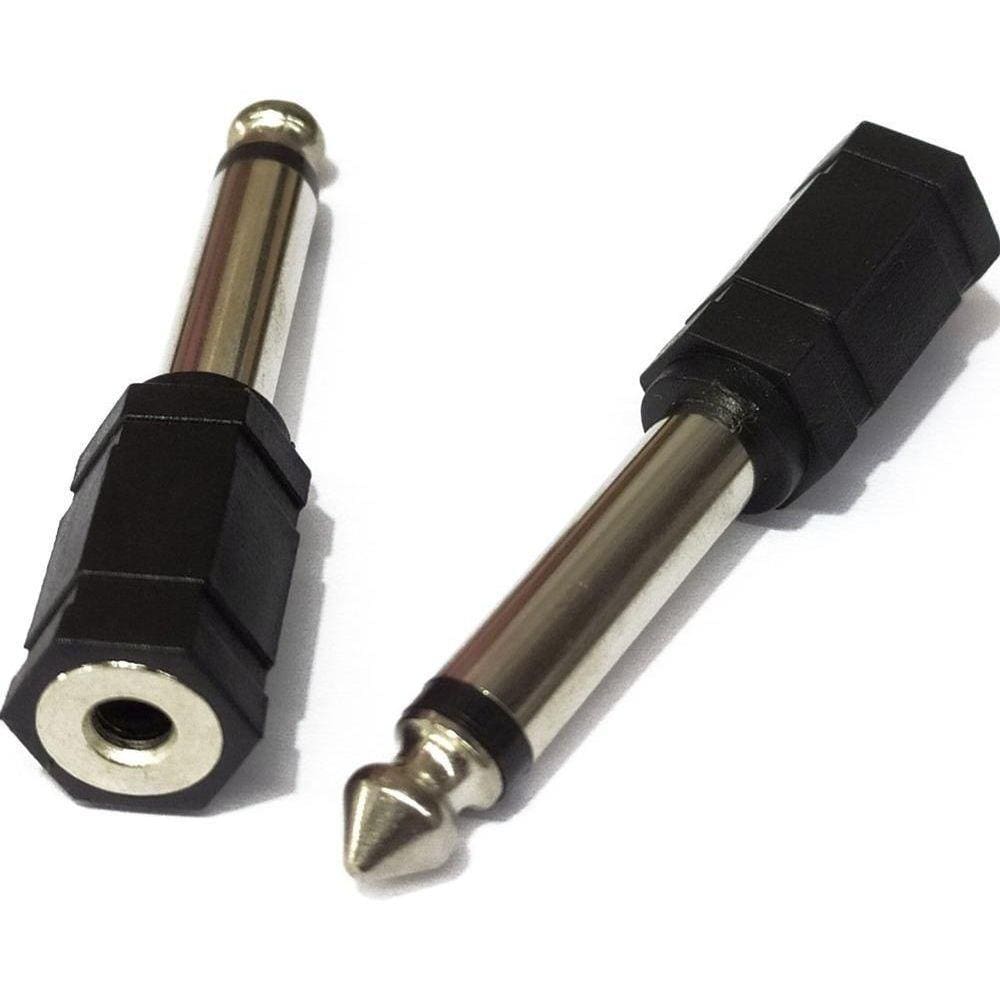 Adaptador P10 Para P2 para Áudio - Lelong LE-5534