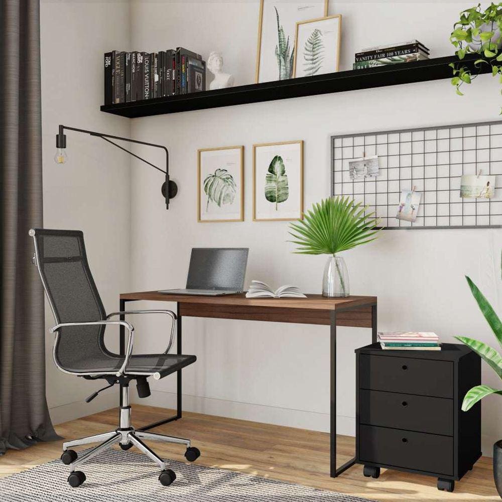 mesa de escritório miranda nogal 120 cm