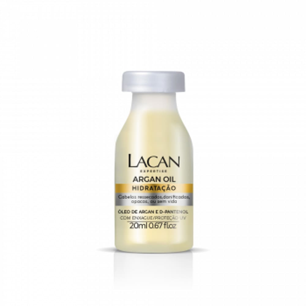 Lacan Ampola Argan Oil Hidratacao 20 Ml