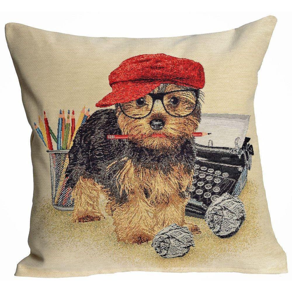 Capa De Almofada Yorkshire Escritor 45x45cm