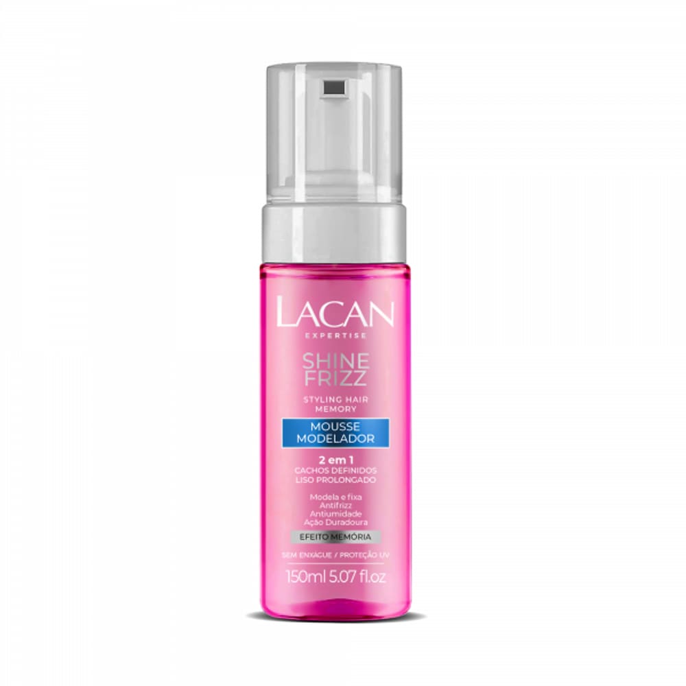 Lacan Shine Frizz Mousse Modelador 2 Em 1 150Ml