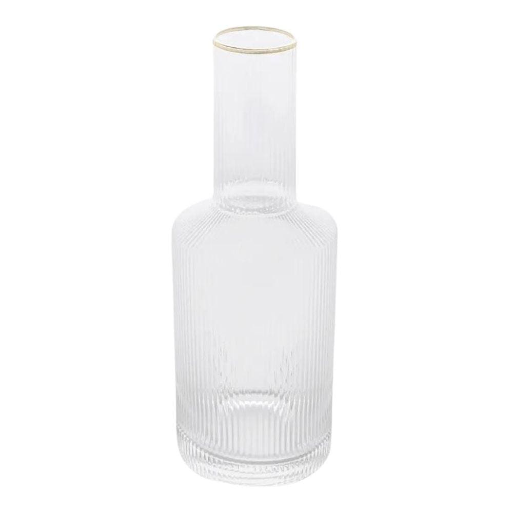 Garrafa Cristal Com Borda Dourada Lines 800 Ml Wolff