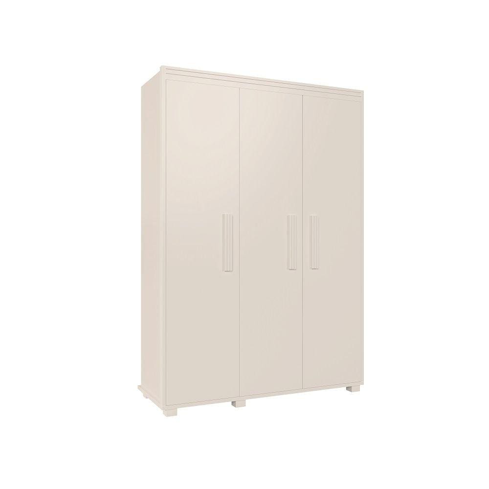 Guarda Roupa Belize 3 Portas 1 Gaveta Branco Camas Fênix