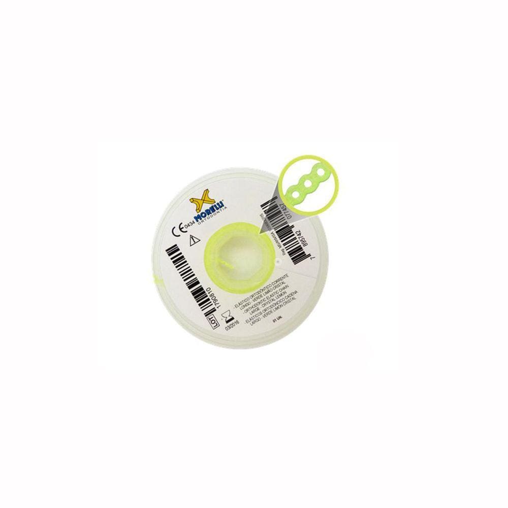 Elástico Corrente Longo 60.05.350Verde Limão Cristal Morelli