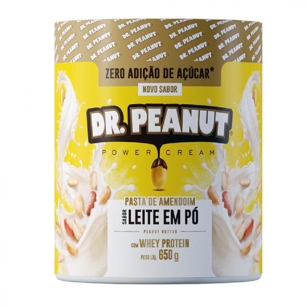 Pasta de amendoim Leite em Pó com Whey Protein 650g