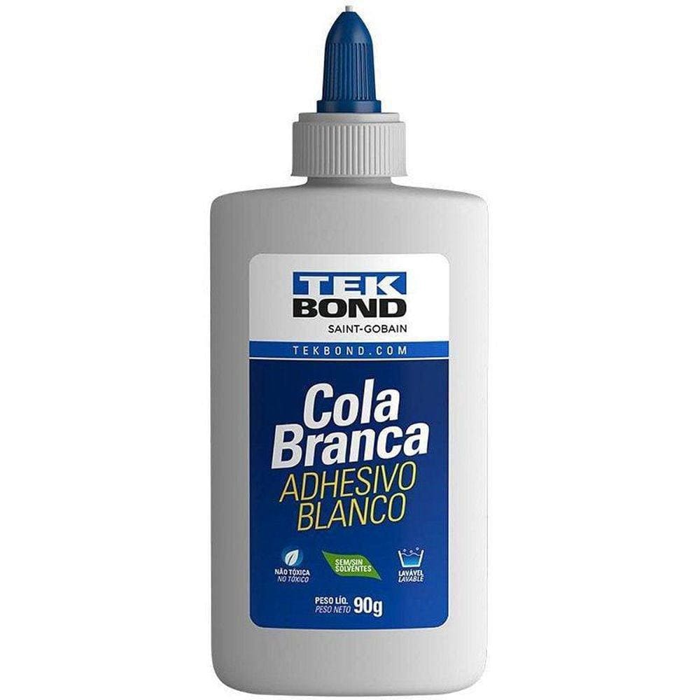 Cola Branca Escolar Atóxica Lavável - 12 Unidades