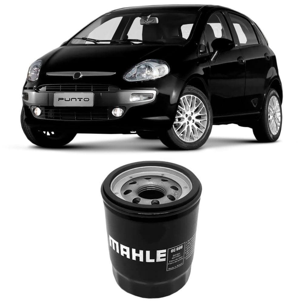 Filtro Óleo Fiat Punto 1.4 2008 A 2017 Metal Leve