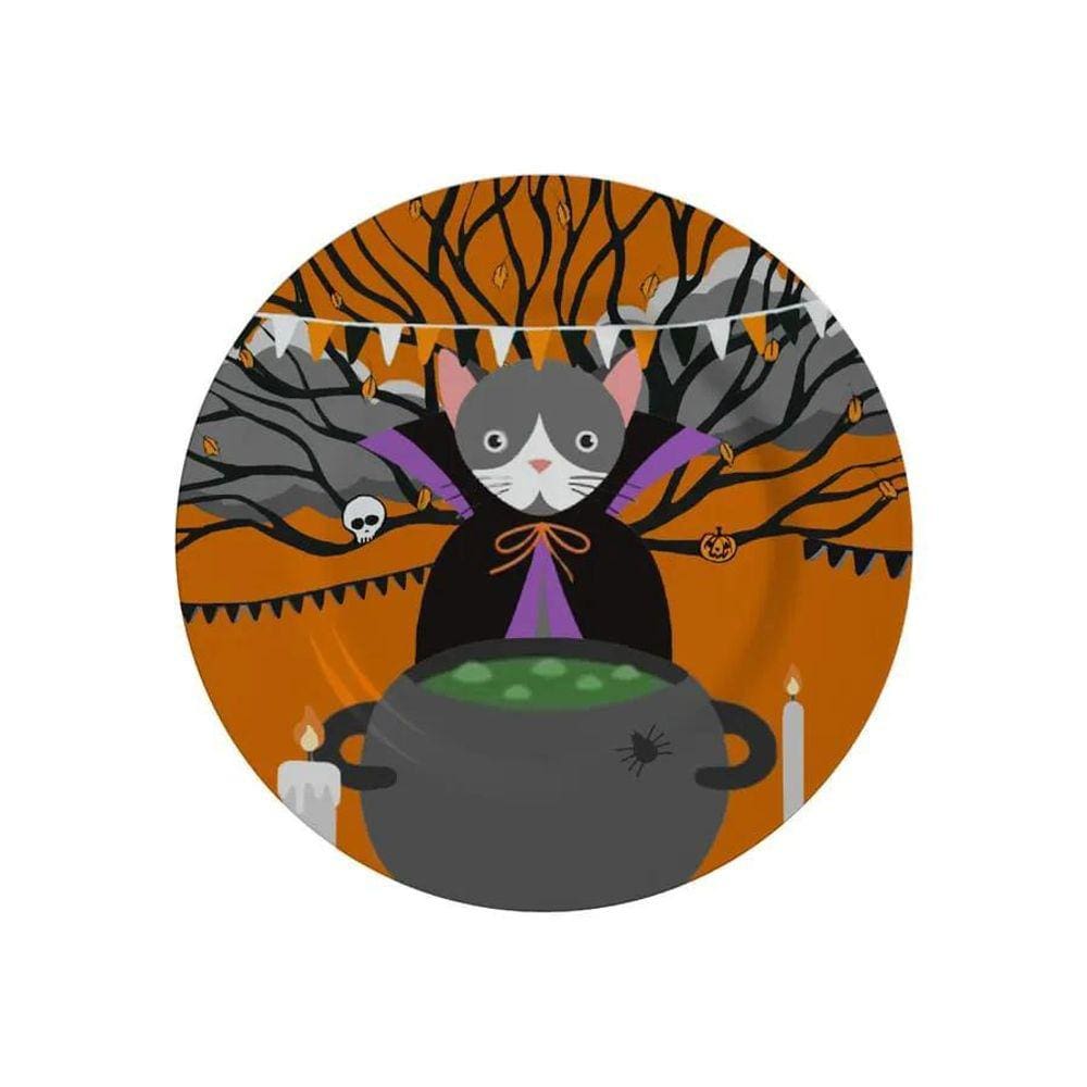 Conjunto 6 Pratos Sobremesa Halloween 21cm Alleanza