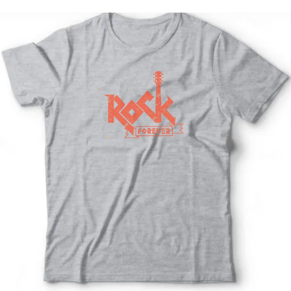 Camiseta algodão rock - Rock is Forever