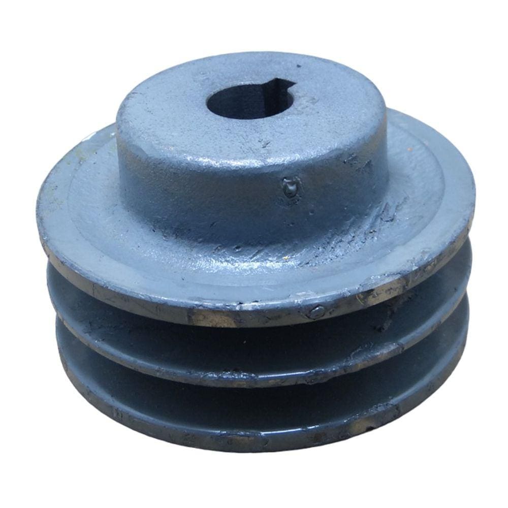 Polia De Ferro 4`` 100Mm 2A Furo 19Mm Chaveta 6Mm Primax 315 Motor 2P