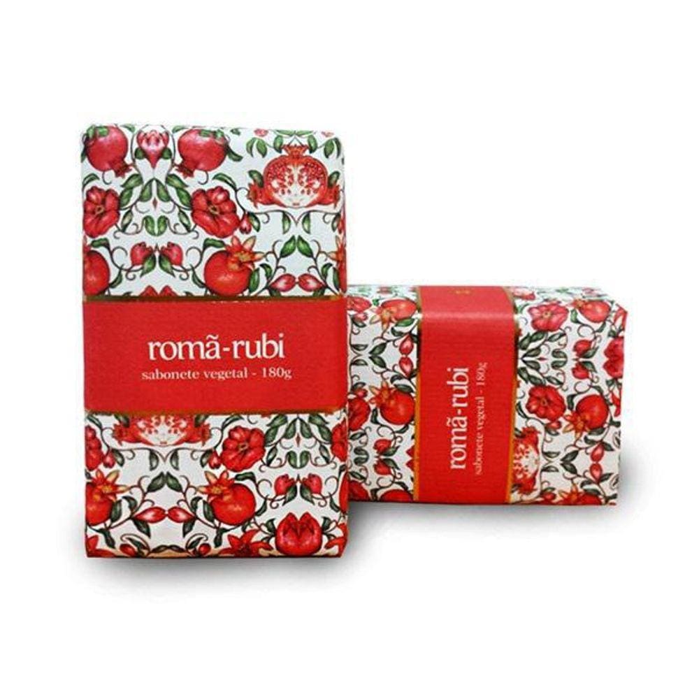 Sabonete barra Madressenza romã rubi 180 g