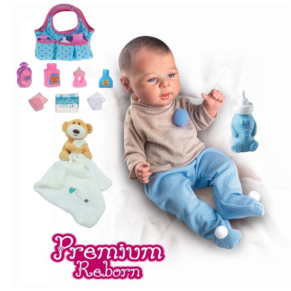 Bebê Reborn Realista Lucas, Boneca Silicone Realista, Ruivo