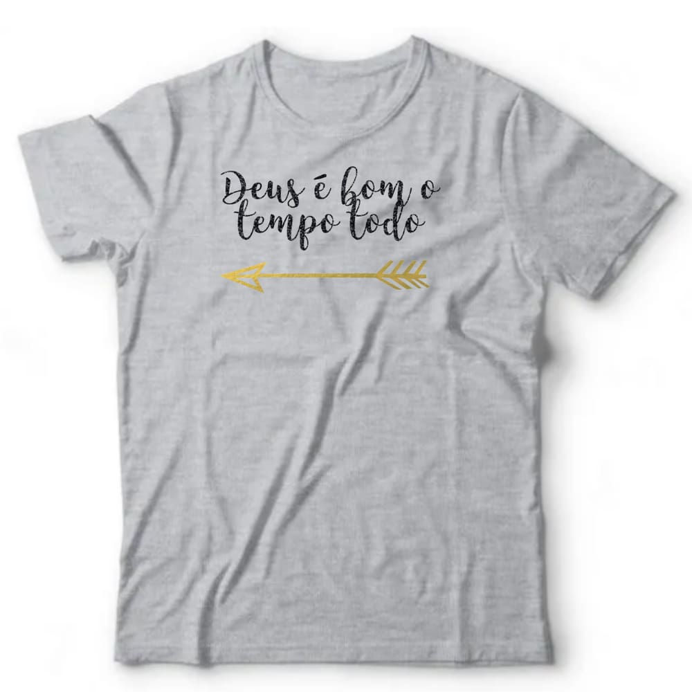 Camiseta algodão frases- Deus é bom