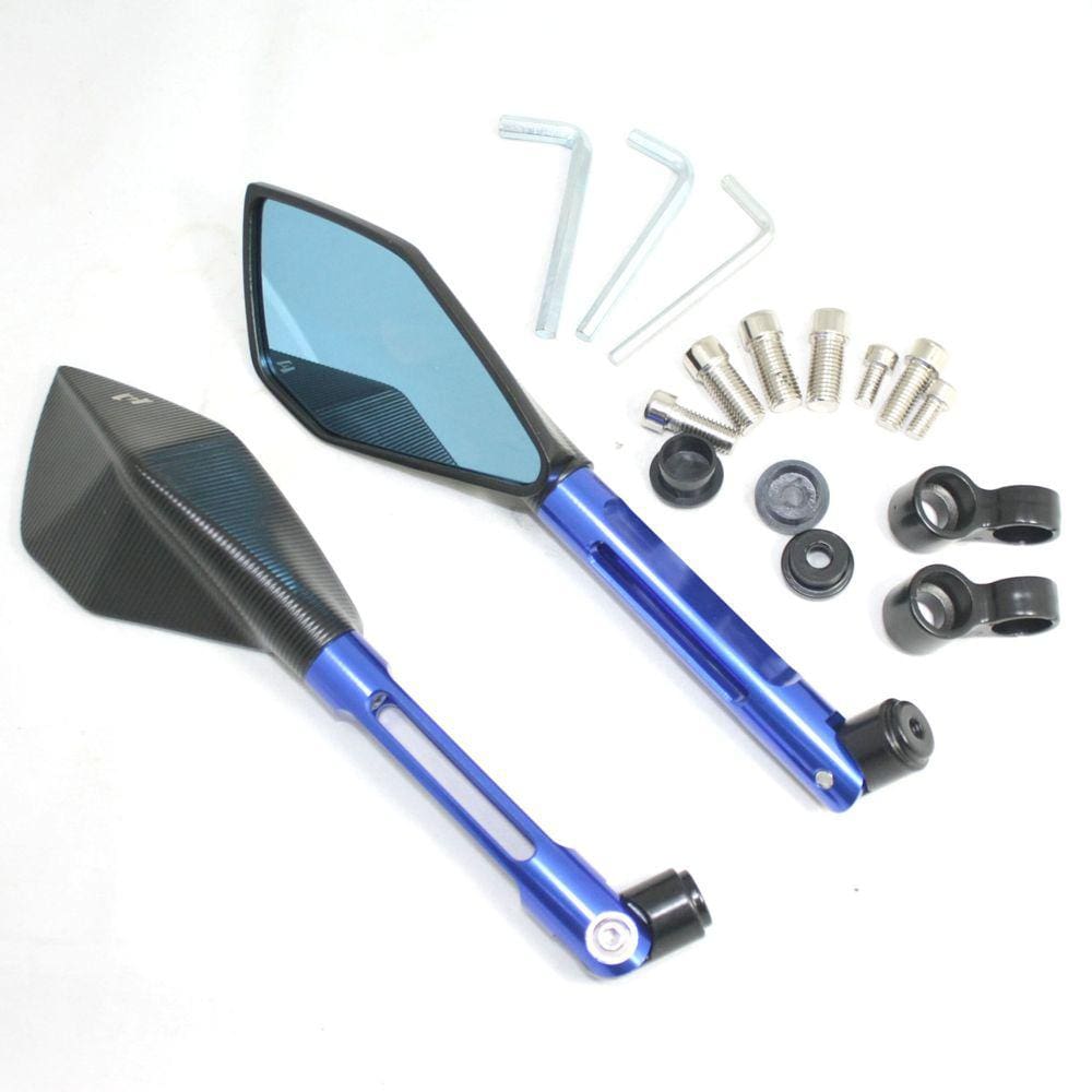 Retrovisor Esportivo Twins Azul Moto XTZ 250 Lander