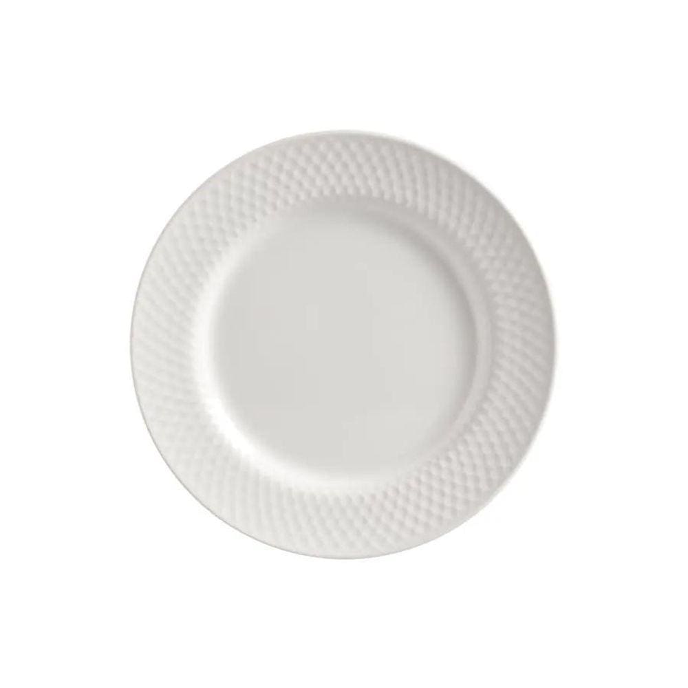 Prato Cerâmica Branca 21cm - Kit 6 | Alleanza