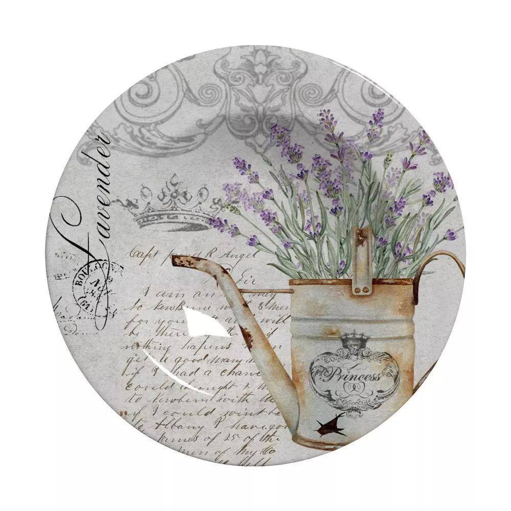 Conjunto 6 Pratos Fundo Lavanda 25cm - Design Coup
