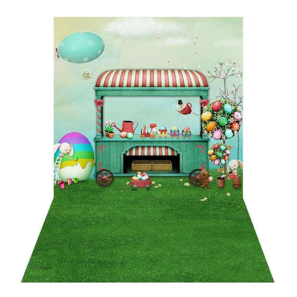 Fundo Fotográfico Tecido Sublimado Newborn 3D Páscoa