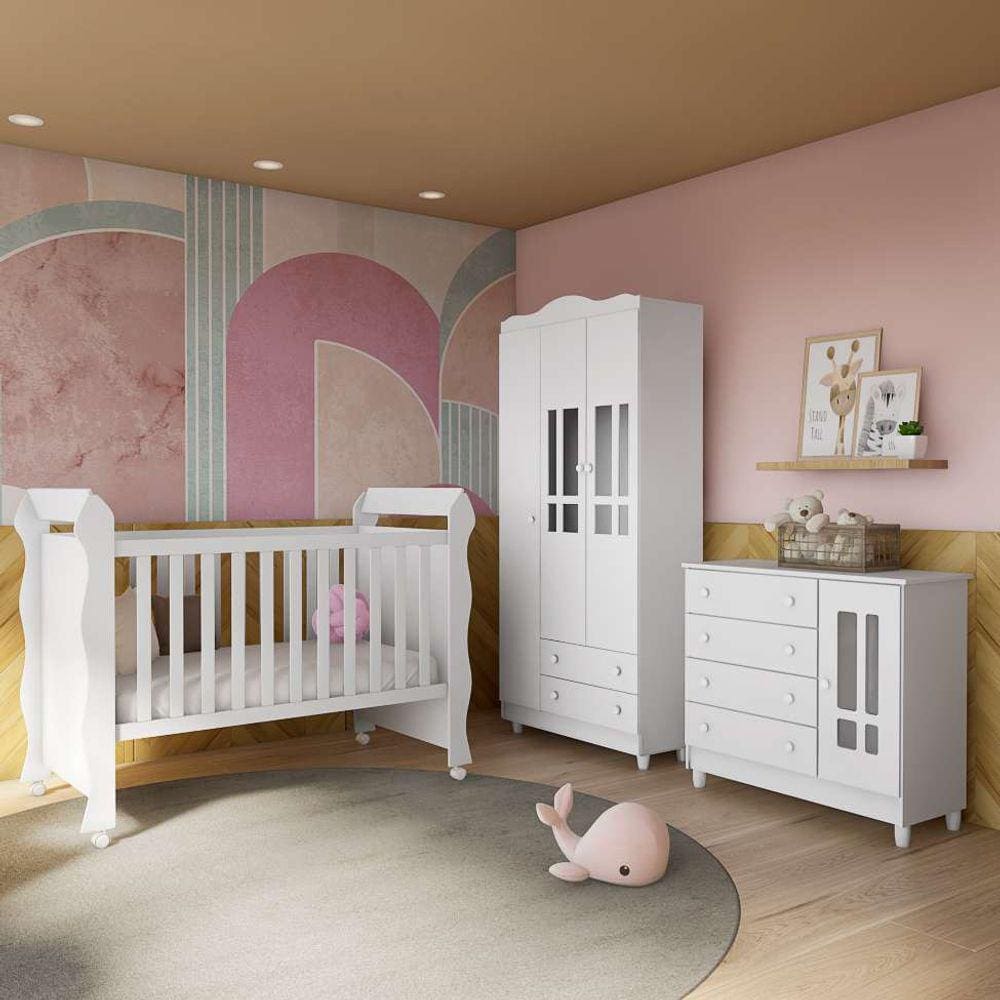 quarto infantil decorado bela branco