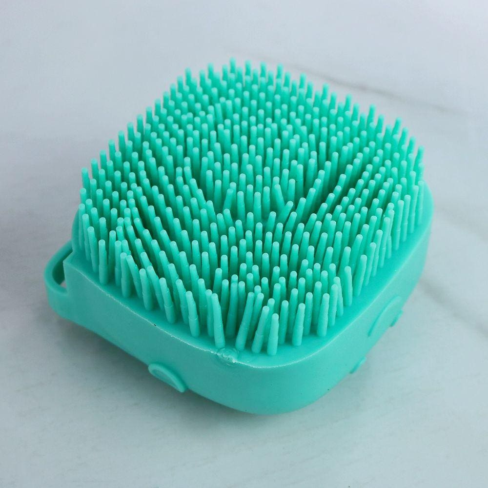 Esponja Silicone Banho Com Dispenser Sabonete Líquido 80ml