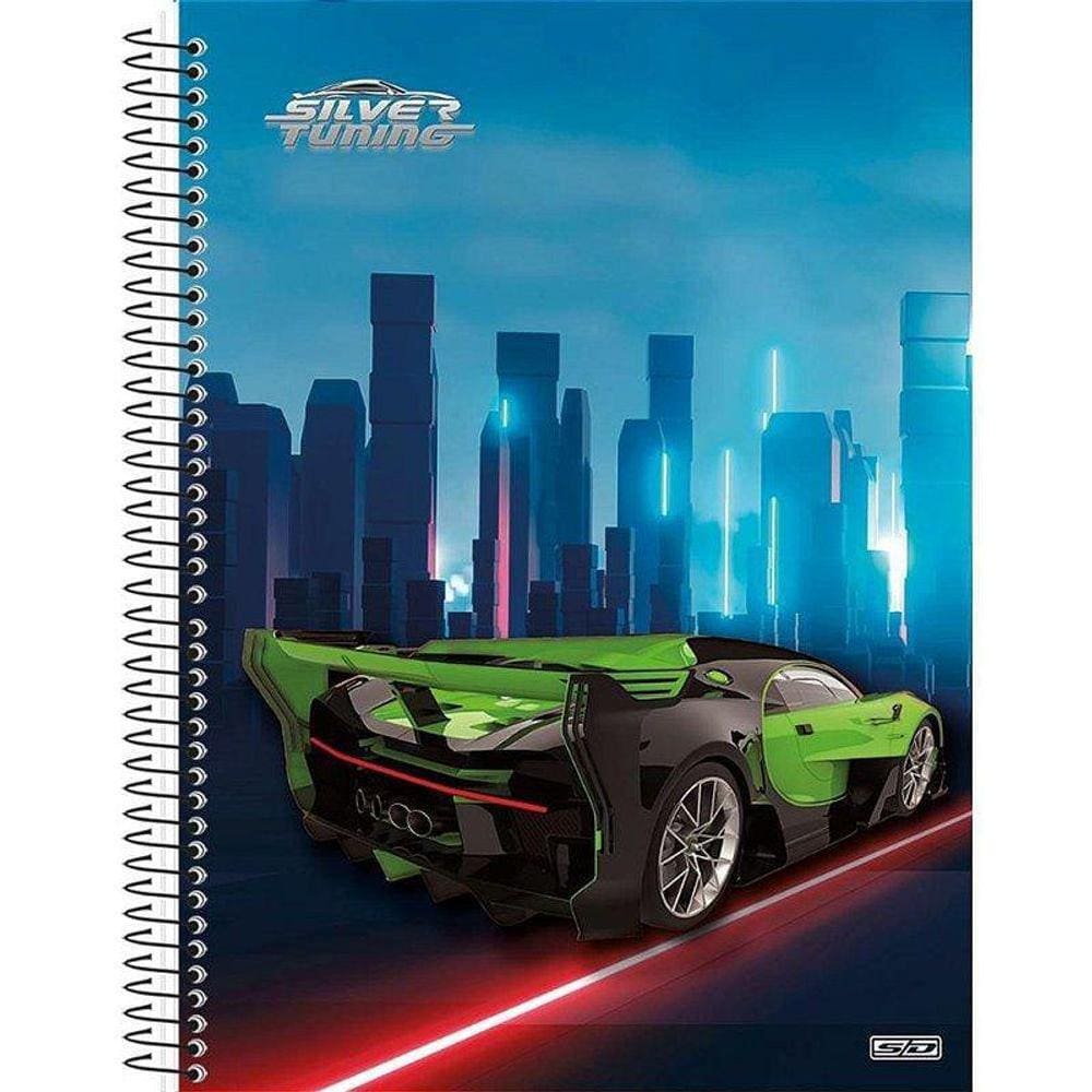 Caderno Universitario 10x1 Capa Dura Silver 160 Folhas