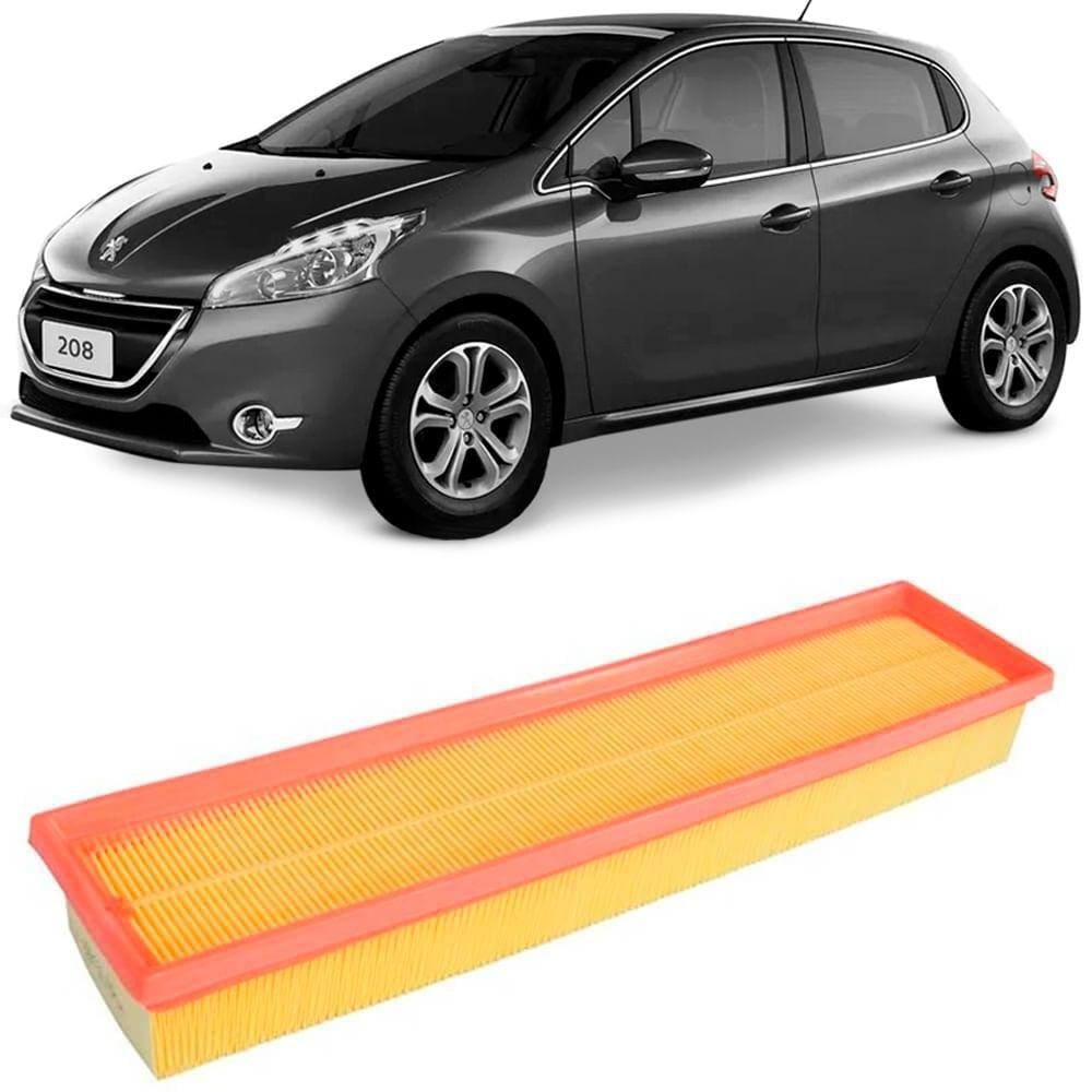 Filtro Ar Peugeot 208 2013 A 2017 Metal Leve