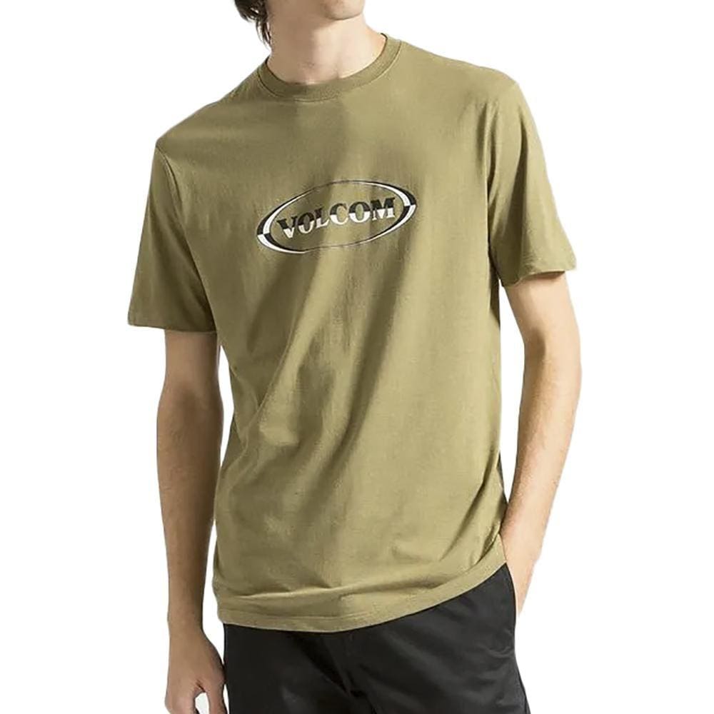 Camiseta Volcom Cleen SM24 Masculina Verde Militar
