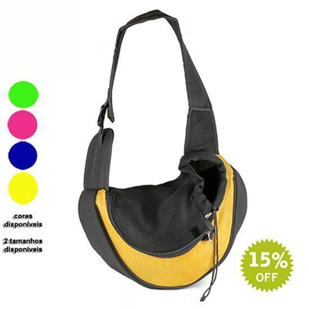Bolsa Tiracolo Para Transporte De Pet De Até 4 Kgs Rosa