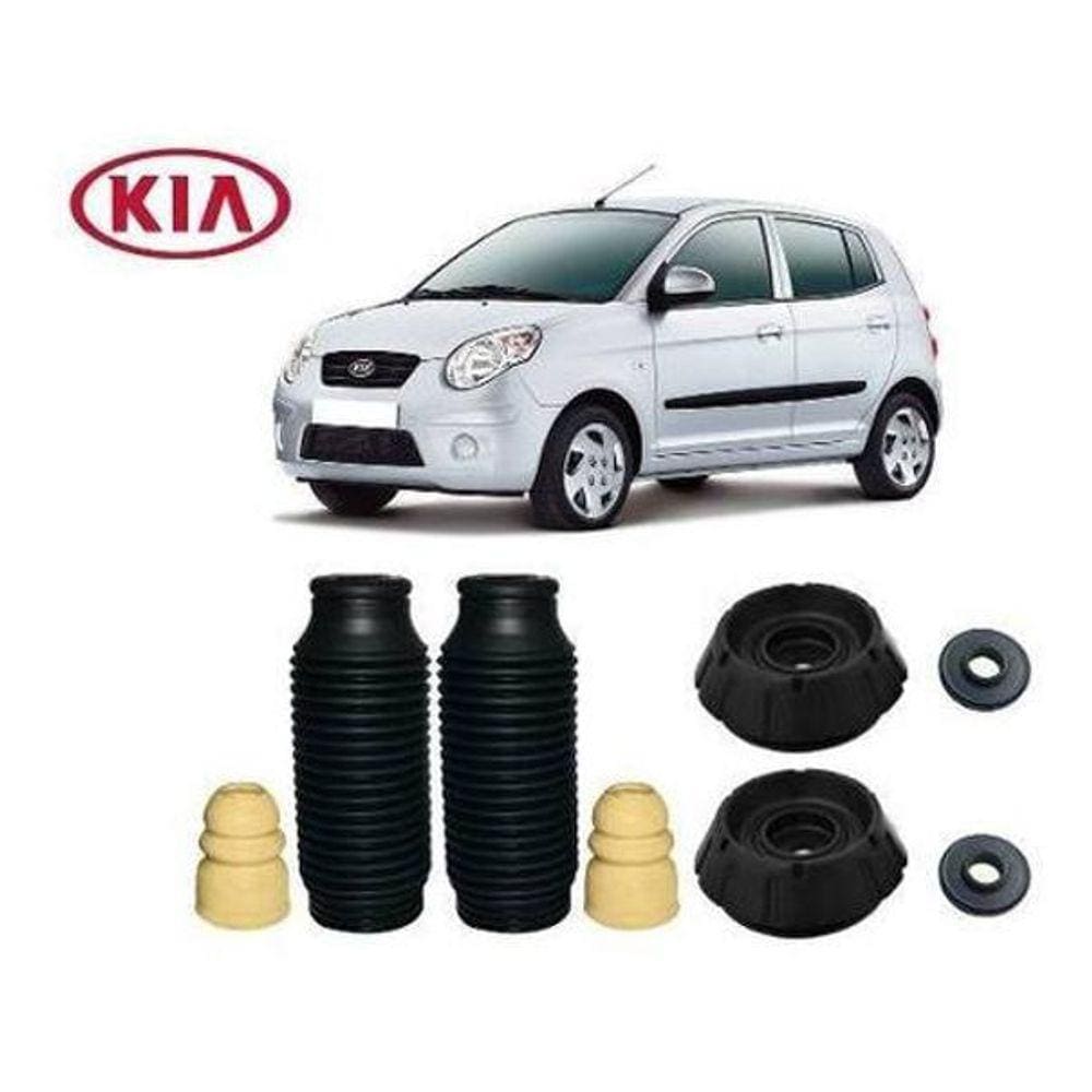 2 Kit Coxim Rolamento Amortecedor Dianteiro Kia Picanto 2007 2008 2009 2010