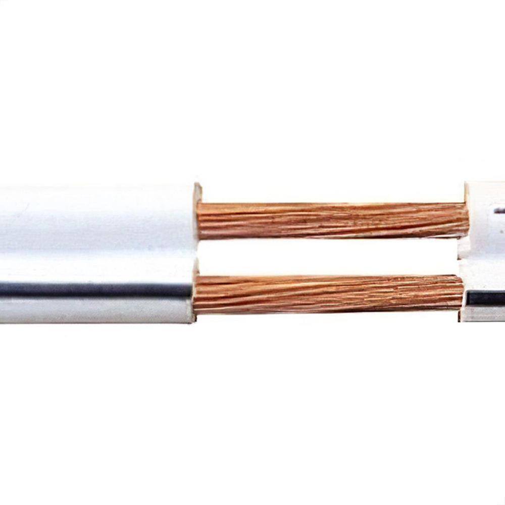 Cabo Polarizado Externo 2X1.50 - Branco 5 Metros
