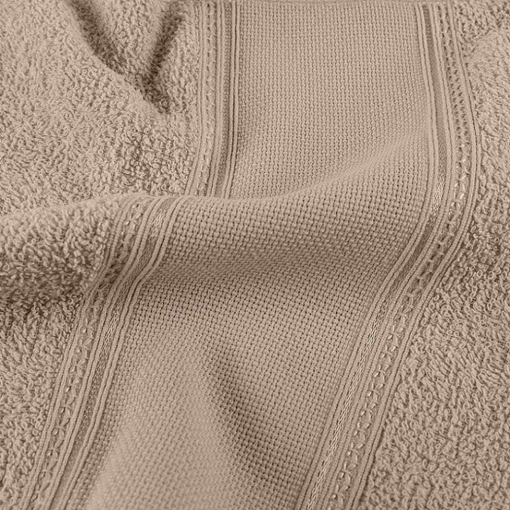 Kit 12 toalhas de lavabo social amendoa