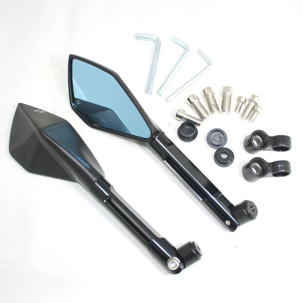 Retrovisor Esportivo Twins Preto Moto XTZ 250 Lander