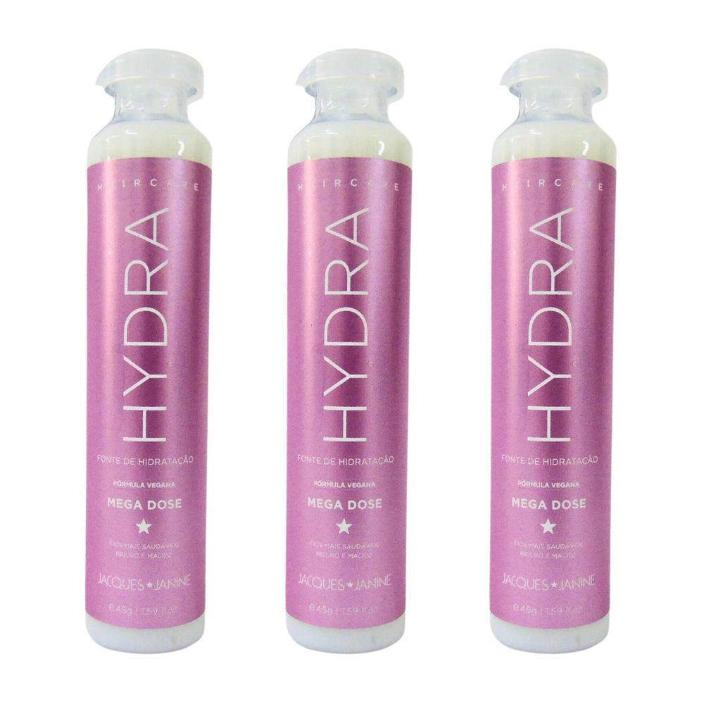 Kit Ampola Mega Dose Jacques Janine Hair Care Hydra 45G C/3