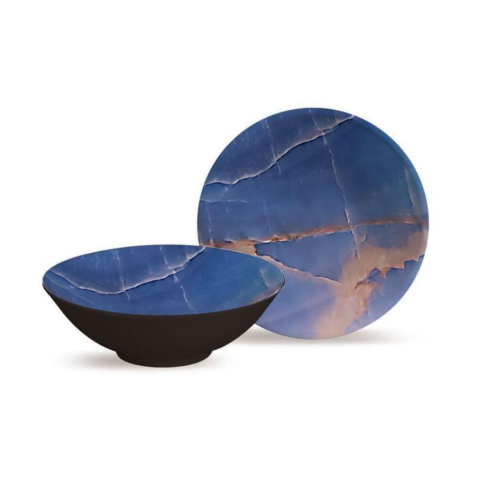 Conjunto 6 Bowls Decorados 300ml - Cerâmica Resistente