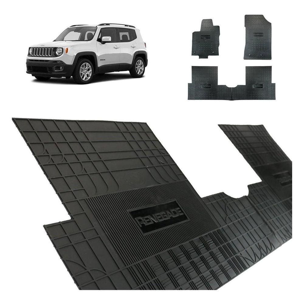 Jogo Tapete Interno Reforçado Jeep Renegade 2015 A 2019