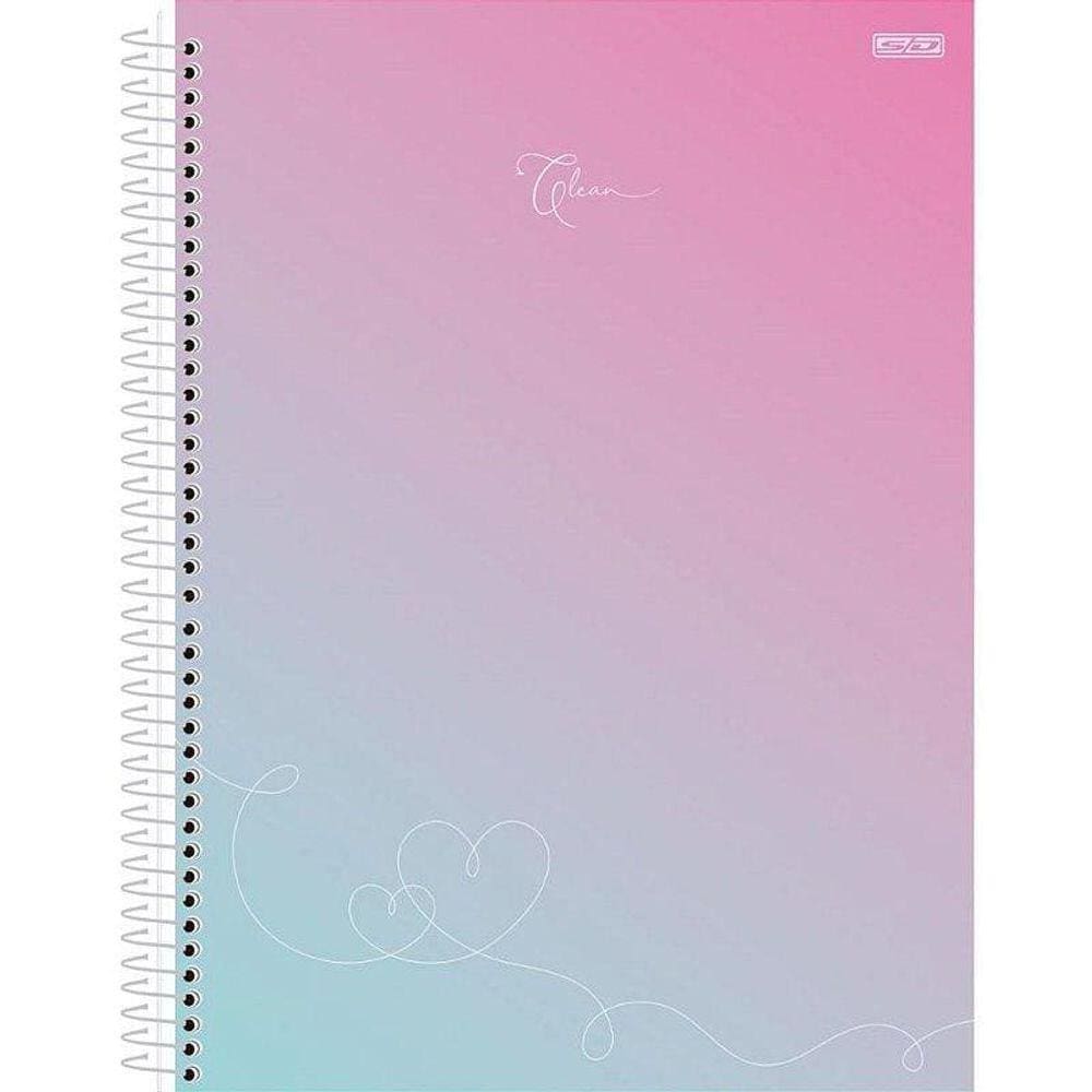 Caderno Univ. Capa Dura Clean 15x1 240 Folhas + Bolsa