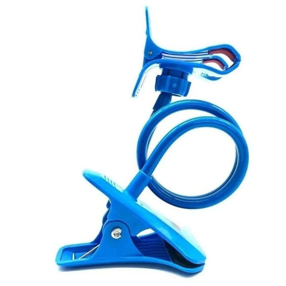 Suporte Celular Universal Flexível Pescoço Ganso Azul
