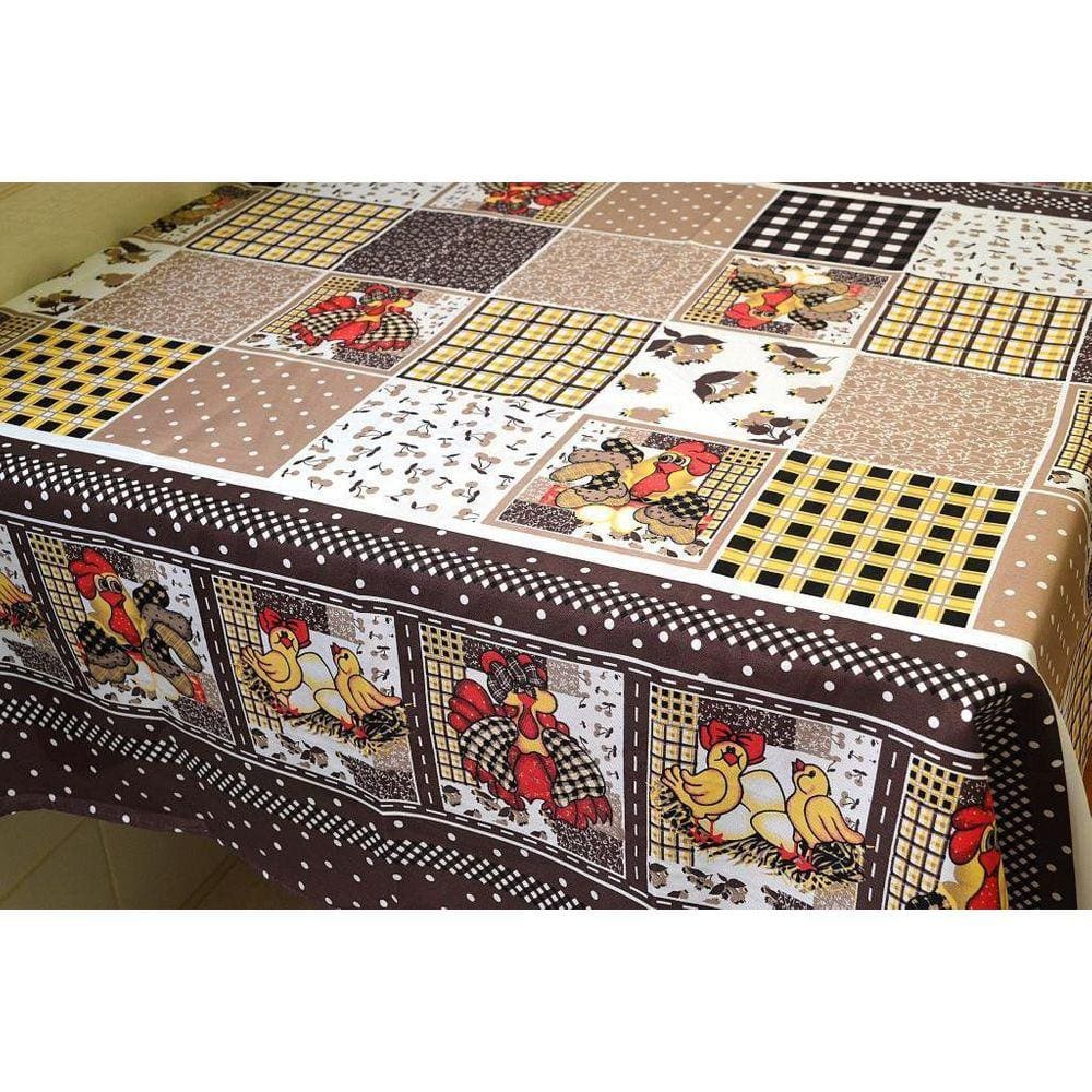 Toalha de Mesa Oxford - Galinhas em Festa
