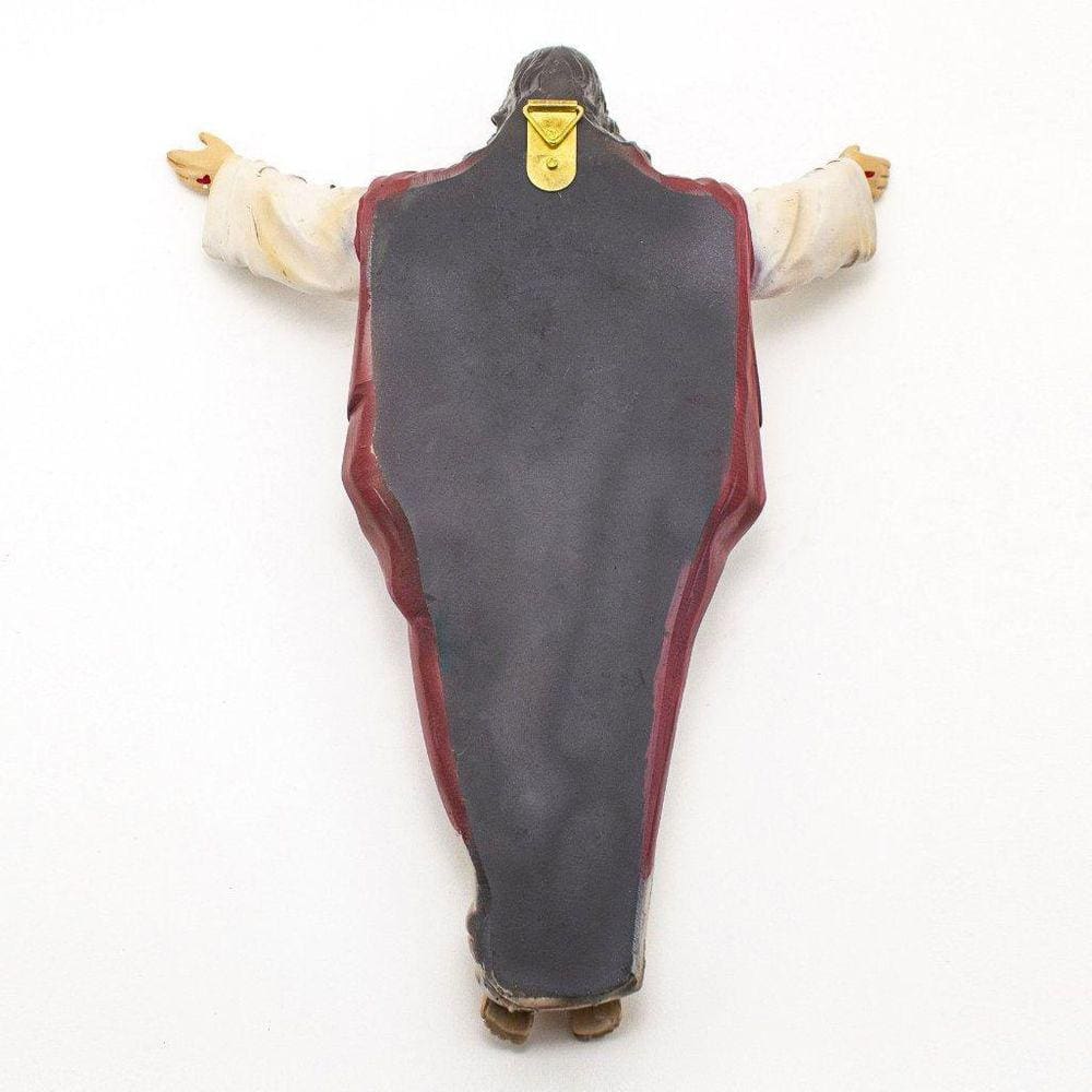 Imagem Jesus Ressuscitado Parede Importado Resina 38 Cm