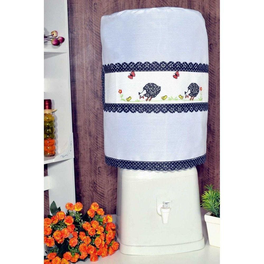 Capa Galão de Água 20 L Branco - Galinha D`Angola