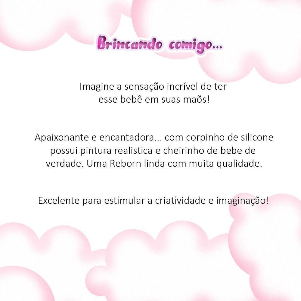 Boneca Bebê Reborn Realista De Silicone Menina 13 Itens