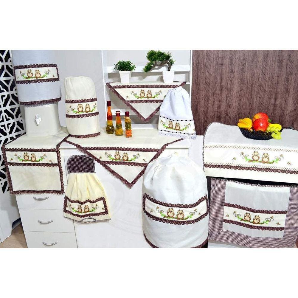 Itens para Cozinha Ponto Cruz - Corujinhas