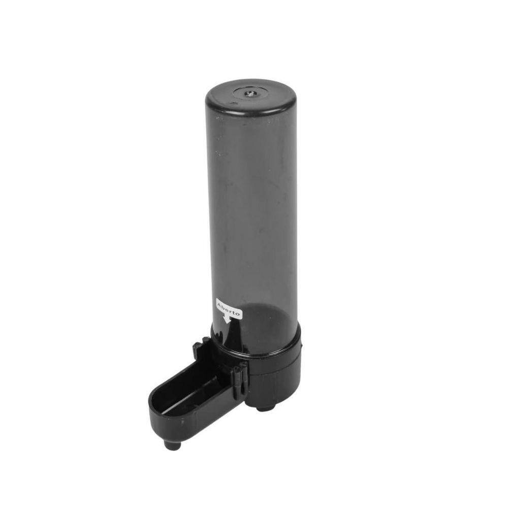 Bebedouro Pássaros Transparente Fumê Trincão 12 Un 75Ml